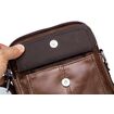 Τσαντάκι Ώμου Δερμάτινο Καφέ Bull Captain DJB 016