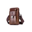 Τσαντάκι Ώμου Και Μέσης Δερμάτινο Σκούρο Καφέ Bull Captain ΥΒ043V