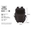 Σακίδιο Πλάτης 45L Μαύρο TACTICAL 2.0 AMILA 95347