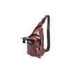 Δερμάτινο τσαντάκι body Bull Captain XB 128 σκούρο καφέ