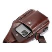 Δερμάτινο τσαντάκι body Bull Captain XB 128 σκούρο καφέ