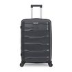 Σετ 3 Βαλίτσες με Προέκταση AMBER Ανθρακί AM1014