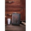 Δερμάτινο πορτοφόλι καρτοθήκη Bull Captain KB476 σκούρο καφέ