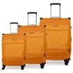 Βαλίτσες Υφασμάτινες σετ τριάδα Newcom N1510 orange