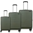 Σετ 3 βαλίτσες Newcom ABS+PC σετ 3 τεμαχίων N1605 green