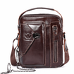 Δερμάτινο τσαντάκι ώμου Bull Captain  DJB 039 Σκούρο καφέ