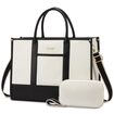 Γυναικείο σετ τσάντας χιαστί/χειρός Lovevook 17,3'' WB3058 black/beige