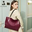 Δερμάτινη Γυναικεία Τσάντα Shopper 'Ωμου Foxer 938032F red