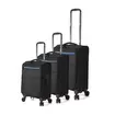 Σετ 3 Βαλίτσες με προέκταση BENZI Μαύρο BZ5826