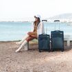 Βαλίτσα trolley Cardinal 3700 μικρή μεσαία 55x23x37 cm + 66x25x40 cm σκούρο μπλέ