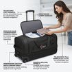 Τροχοτσάντα Ταξιδιού Cardinal 75cm 105L 8508 μαύρο