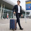 Βαλίτσα σκληρή Newcom N1596 (PP) μικρή μεσαία 56x22x37 cm + 67x22,5x43 cm μπλε