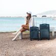 Βαλίτσα trolley Cardinal μικρή μεσαία 3700 50/60cm σκούρο μπλέ
