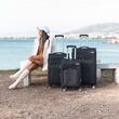 Βαλίτσες trolley (σετ 3 τεμαχίων) Cardinal 3700 μαύρη