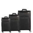 Βαλίτσες trolley (σετ 3 τεμαχίων) Cardinal 3700 μαύρη