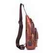 Δερμάτινο τσαντάκι body Bull Captain XB 129 καφέ