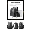 Δερμάτινο Σακίδιο πλάτης Αντικλεπτικό 30L Laptop 17,3” Bopai 61-121961 μαύρο