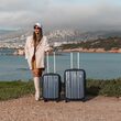 Βαλίτσα trolley Cardinal μικρή μεσαία 2012 50/60 cm σκούρο μπλέ
