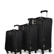 Βαλίτσες trolley (σετ 3 τεμαχίων) Cardinal 3300 μαύρη