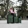 Βαλίτσες Υφασμάτινες σετ τριάδα Newcom N1615 green