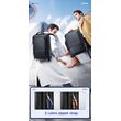 Δερμάτινο Σακίδιο πλάτης Αντικλεπτικό 24L Laptop 15,6” Bopai 61-69711 μαύρο