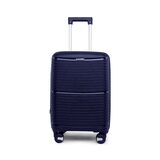 Βαλίτσα Καμπίνας Με Προέκταση AMBER Μπλε AM1006