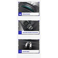 Δερμάτινο Σακίδιο πλάτης Αντικλεπτικό 24L Laptop 15,6” Bopai 61-70111 μαύρο