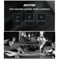 Δερμάτινο Σακίδιο πλάτης Αντικλεπτικό 24L Laptop 15,6” Bopai 61-70111 μαύρο