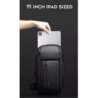 Τσαντάκι ώμου χιαστί crossbody Bange 7566 μαύρο