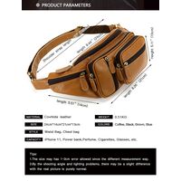 Τσαντάκι Μέσης Δερμάτινο Black Cardinal 8336