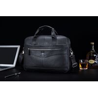 Δερμάτινος χαρτοφύλακας Bull Captain GWB-044 μαύρο