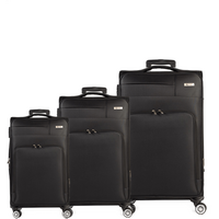Βαλίτσες trolley (σετ 3 τεμαχίων) Cardinal 3700 μαύρη