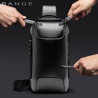 Τσαντάκι ώμου χιαστί crossbody Bange 22085 plus μαύρο