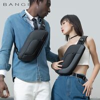 Τσαντάκι ώμου χιαστί crossbody Bange 7312 μαύρο