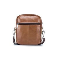 Τσαντάκι Ώμου Δερμάτινο Καφέ Bull Captain DJB 09