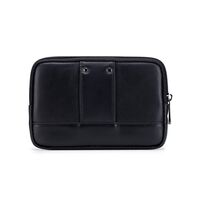 Τσαντάκι Μέσης - Ζώνης Δερμάτινο Μαύρο Bull Captain YB04