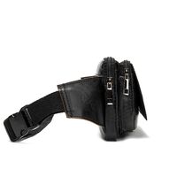 Τσαντάκι Μέσης Δερμάτινο Μαύρο Cardinal 8966