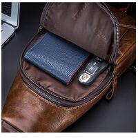 Δερμάτινο τσαντάκι body Bull Captain XB 126 καφέ