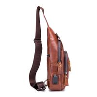 Δερμάτινο τσαντάκι body Bull Captain XB 129 καφέ