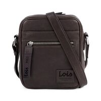 Τσαντάκι Ώμου Δερμάτινο LOIS Καφέ 305919-02