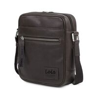 Τσαντάκι Ώμου Δερμάτινο LOIS Καφέ 305921-02