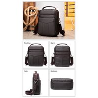 Δερμάτινο τσαντάκι ώμου Cardinal 7456 coffee