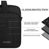 Υφασμάτινος Χαρτοφύλακας Ytonet 15,6  laptop 7,2L 1098 μαύρο