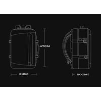 Σακίδιο πλάτης 29L Laptop 15,6” Bange 2892 μαύρο