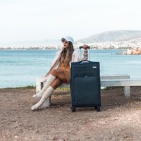 Βαλίτσα trolley Cardinal μεγάλη 3700/70cm σκούρο μπλέ