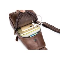 Δερμάτινο τσαντάκι body Bull Captain XB 019 καφέ