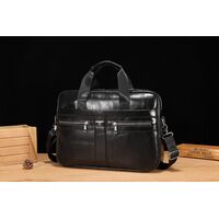 Δερμάτινος χαρτοφύλακας Bull Captain GWB-054 μαύρο