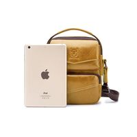 Δερμάτινο τσαντάκι ώμου Bull Captain  DJB 040 καφέ