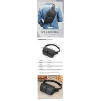 Δερμάτινο τσαντάκι μέσης Cardinal 1230 black