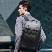 Σακίδιο πλάτης Δερμάτινο 20L Laptop 15,6” Bopai 61-128811 μαύρο